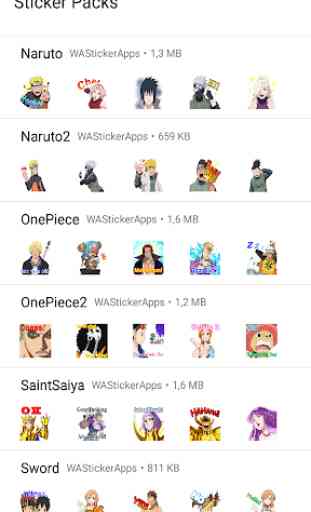 Anime Sticker WhatsApp - 1000+ Anime WAStickerApps 3