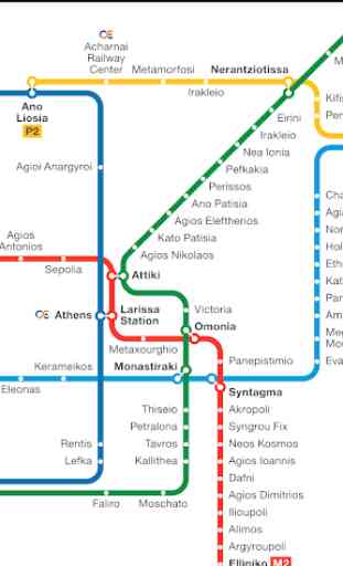 Athens Metro Map 2