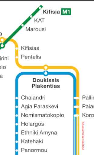 Athens Metro Map 3