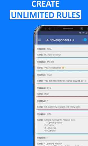 AutoResponder per FB Messenger - Risposta autom. 3