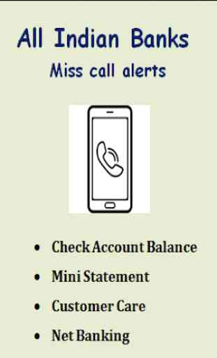 Bank Balance Check by Missed Call - Indian Banks 1