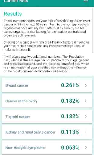 Cancer Risk Calculator 3