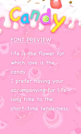 Candy Font for FlipFont , Cool Fonts Text Free 1