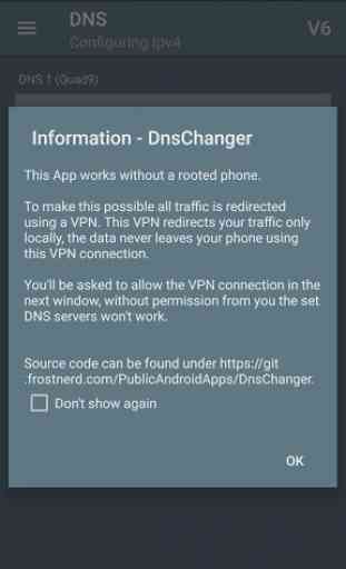dnspipe - a Dns changer (No Root - IPv6) 4