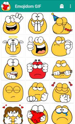 Emojidom emoticon ed emoji animate / GIF 1