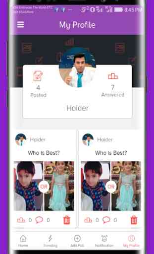 FaceVote - Social Media Voting App 4