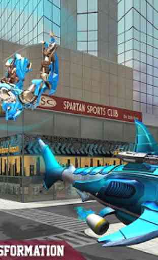 guerriero robot squalo gioco trasformando robot 1