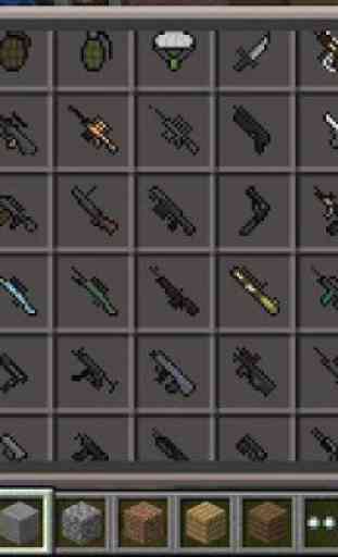 Guns & Weapons Mod for MCPE 3
