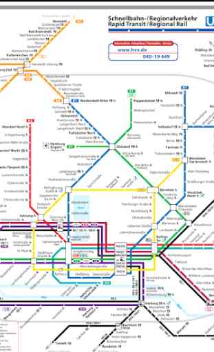 Hamburg Metro Map 2