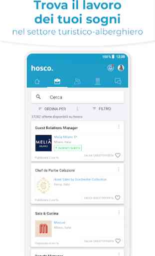 Hosco: l'app per trovare lavoro nell'hospitality 1