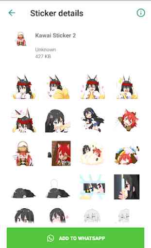 Kawaii Anime Stickers  for WhatsApp 1