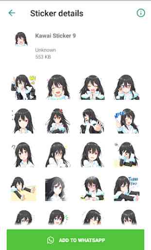 Kawaii Anime Stickers  for WhatsApp 2