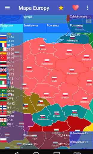 Mappa dell'Europa 1