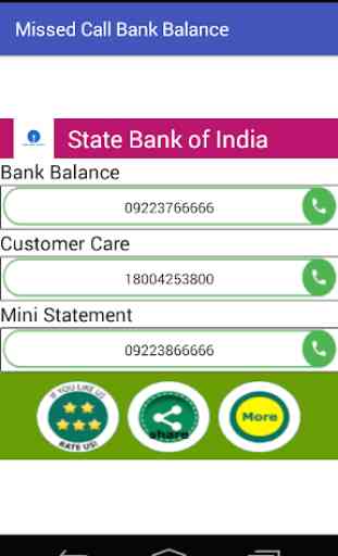 Missed Call Bank Balance 2