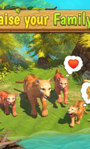 Mountain Lion Family Sim : Animal Simulator 1