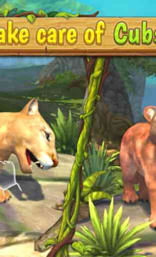 Mountain Lion Family Sim : Animal Simulator 2
