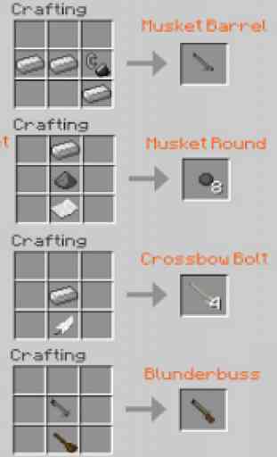 New Weapons Mod MCPE New 2
