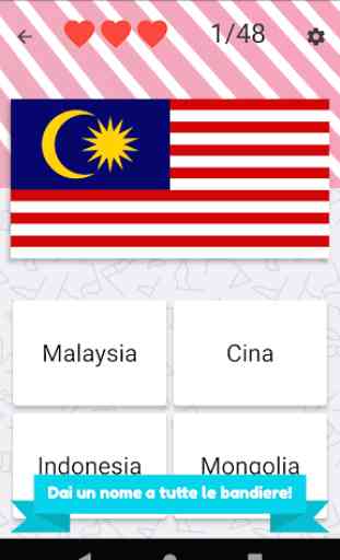 Paesi asiatici e mediorientali - bandiere quiz 2