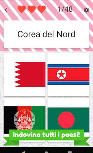 Paesi asiatici e mediorientali - bandiere quiz 3
