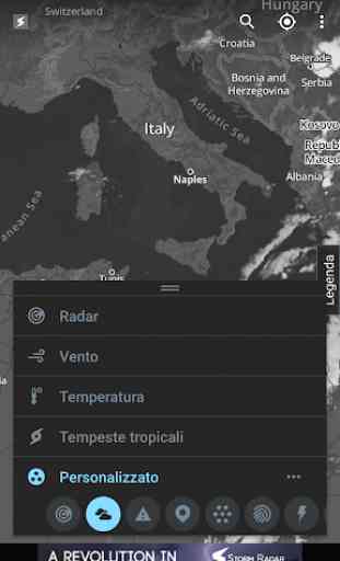 Radar temporali: mappa meteo 2