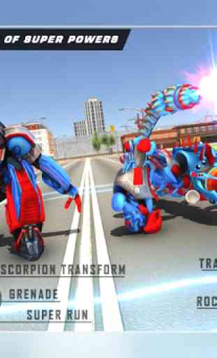 Scorpion robot che trasforma e giochi di tiro 3