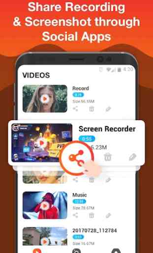 Screen Recorder for Game, Video Call, Screenshots 4