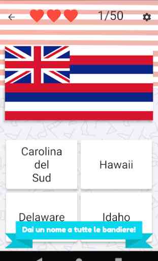 Stati Uniti Quiz: 50 stati, capitali e bandiere 2