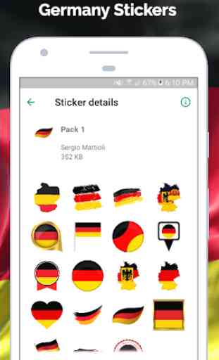 Stickers of Germany for WhatsApp (WAStickerApps) 3