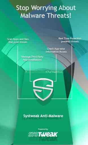 Systweak Anti-Malware - Free Mobile Phone Security 1