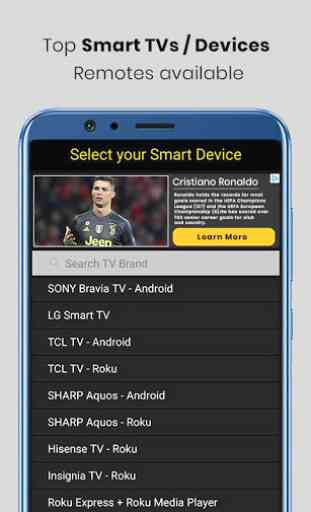 Telecomando Smart TV 3