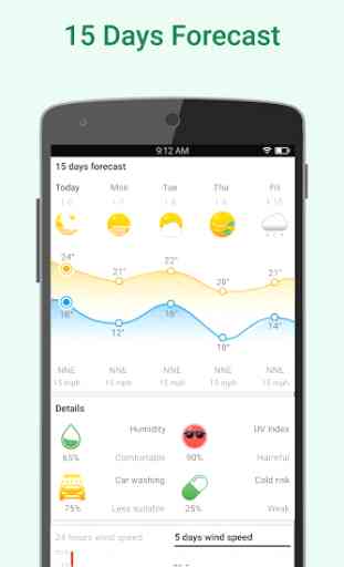 WeatherClear - Ad-free Weather, Minute forecast 2