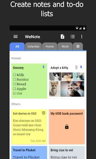 WeNote - Color Notes, To-do, Reminders & Calendar 1