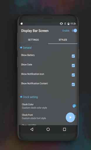 Always on Display Screen Bar S8/S9 Edge  - Amoled 4