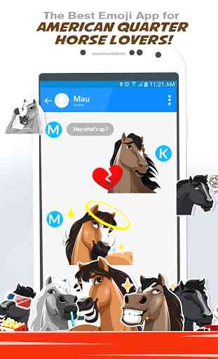 American Quarter Horse Emoji Stickers App 1