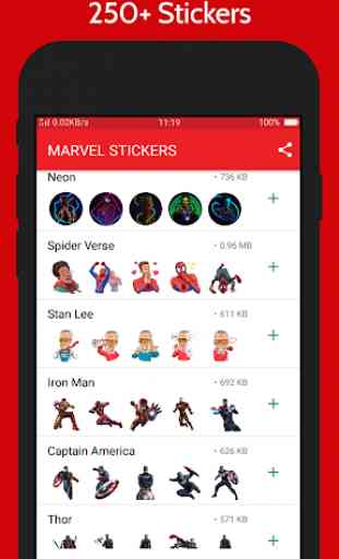 Avengers Stickers WAStickerApps 2