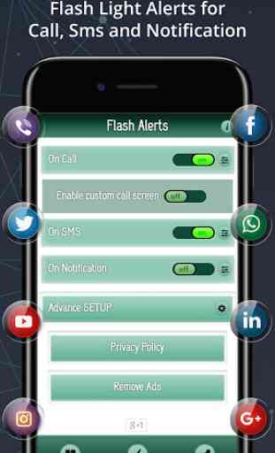 Avvisi flash su chiamata, SMS e notifiche 1