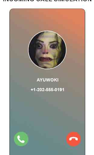 ayuwoki fake call simulator 3