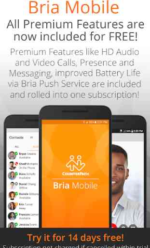 Bria Mobile: VoIP Business Communication Softphone 1