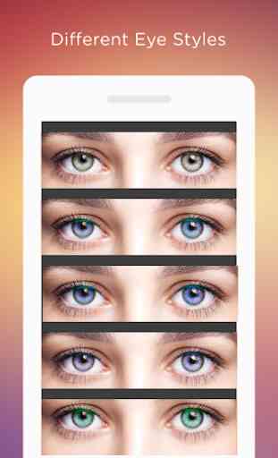 Cambia colore degli occhi redattore di occhi 3