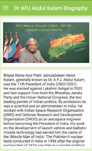 Dr APJ Abdul Kalam Biography 3