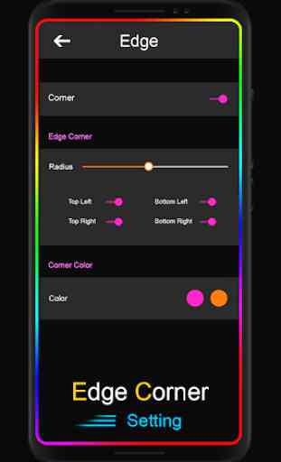Edge lighting Notification : Rounded Corners App 4
