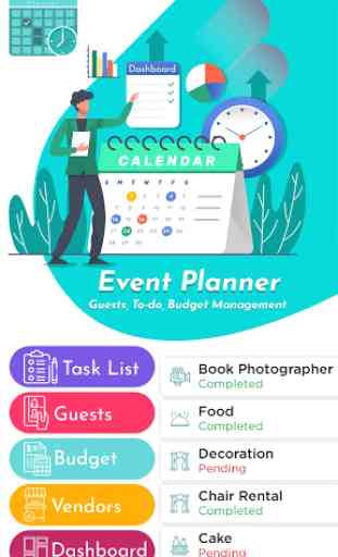 Event Planner - Guests, To-do, Budget Management 1