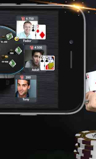 GC Poker: tavoli video, Holdem 4