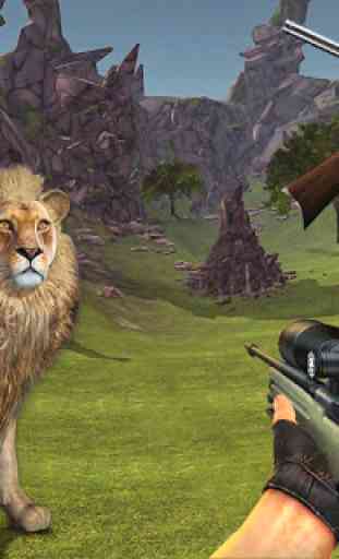 Gioco di caccia di Lion Sniper - Animali di safari 4