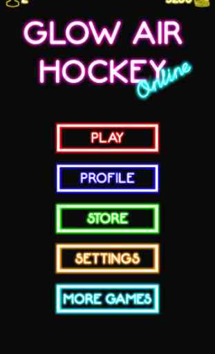 Glow Air Hockey Online 1