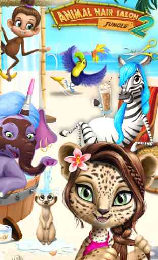 Jungle Animal Hair Salon 2 - Tropical Beauty Salon 2