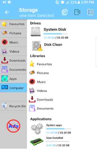 mobile explorer e file manager per Android 2