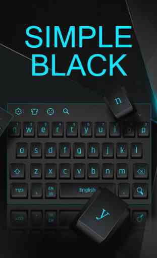 Moderna tastiera nera semplice 2