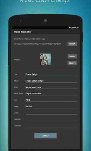 MP3 Tag Editor - Music Cover Changer 2