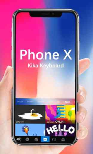 Nuovo tema Phone X per Tastiera 2